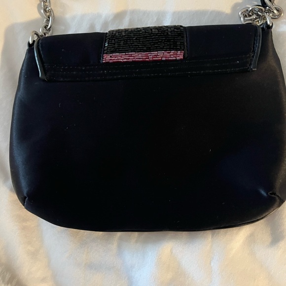 Echo black satin with multi colour sparkly little bag - Picture 5 of 11